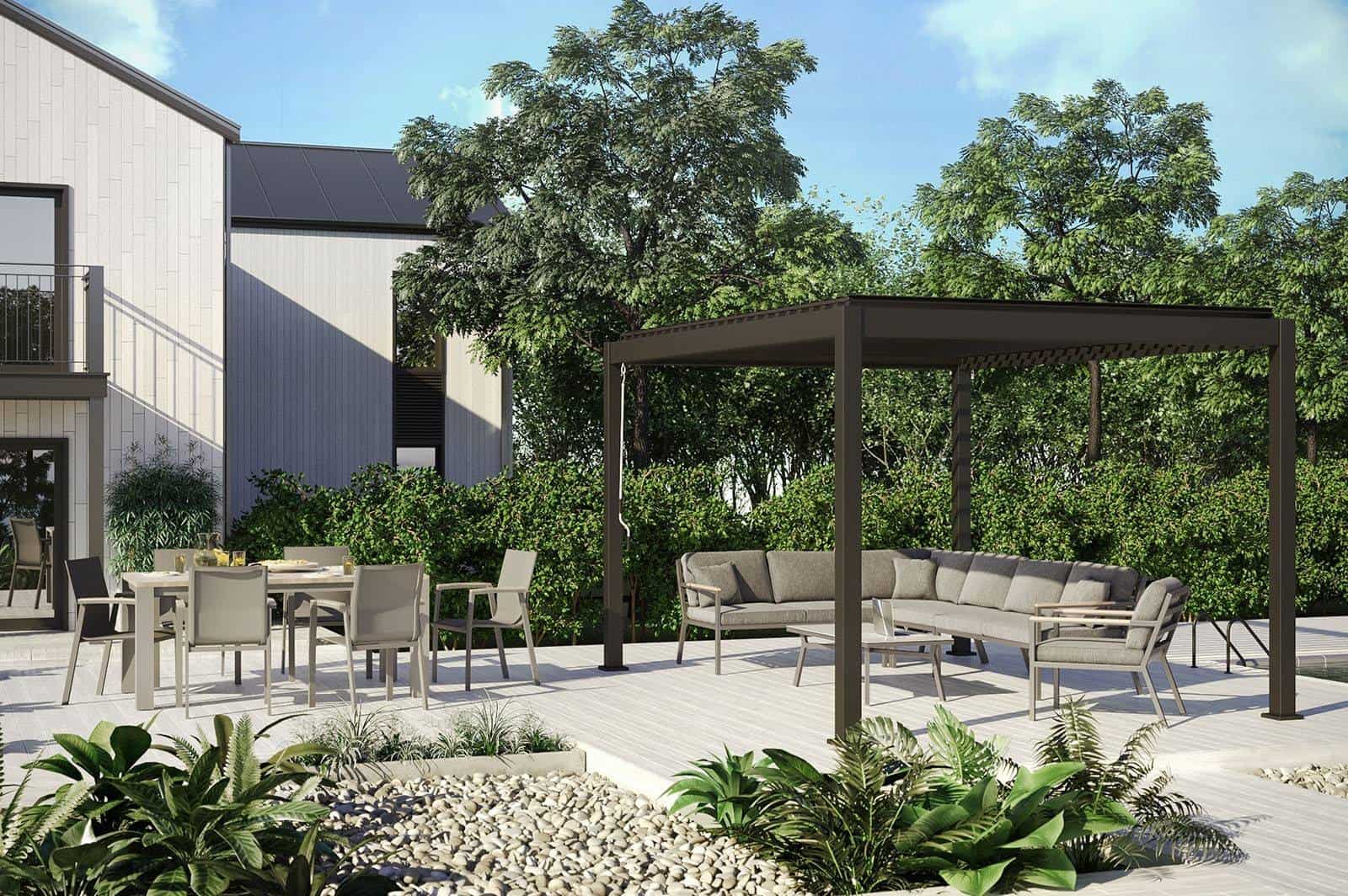Pergola z rozsuwanym dachem – innowacyjne rozwiązanie dla twojego ogrodu